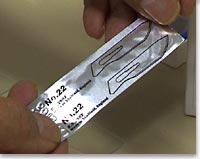 Scalpel blade No. 22