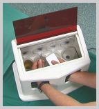 Velopex automatic processor belts and rollers allowing processing of small dental films